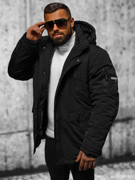 Herren Winterjacke Schwarz OZONEE JS/5M718/392