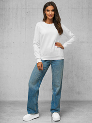 Damen Sweatshirt Weiß OZONEE JS/W01Z