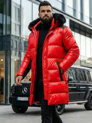 Herren Winterjacke Rot OZONEE O/M800Z