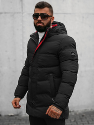 Herren Winterjacke Schwarz OZONEE N/7330Z