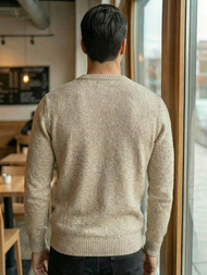 Herren Pullover Beige OZONEE JS/59B3607/155