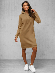 Damen Kapuzenpullover Dunkelbeige OZONEE JS/YS10005/91Z