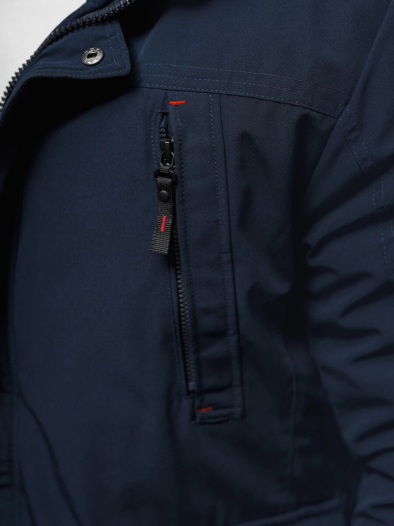 Herren Winterjacke Dunkelblau OZONEE JS/5M718/215