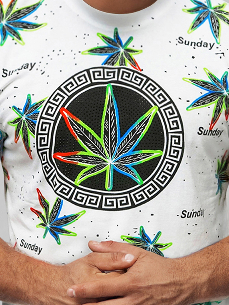 Herren T-shirt Weiß OZONEE O/T136/1Z