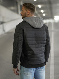 Herren Jacke Schwarz OZONEE JS/8M985/392Z