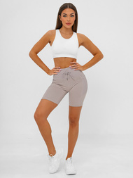 Damen Kurze Leggings Mokka JS/XY24026S