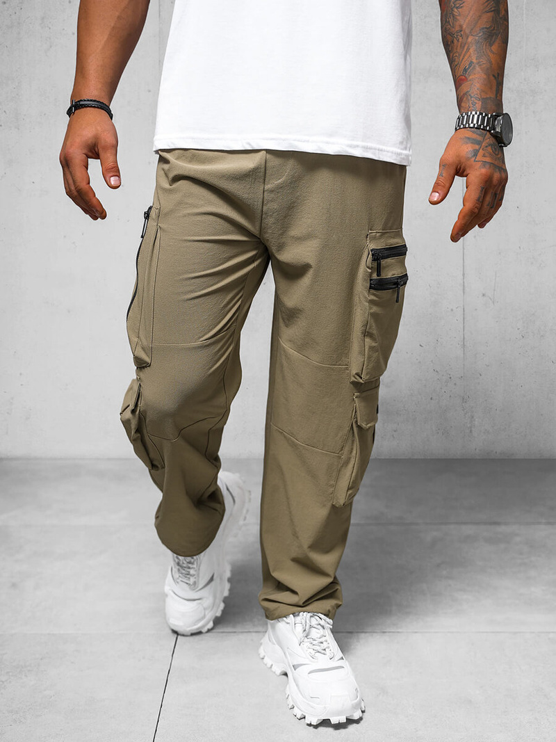 Herren Hose Dunkelbeige OZONEE O/PS5527