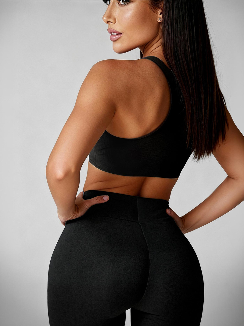 Damen Leggings Schwarz OZONEE JS/YW06011/1Z