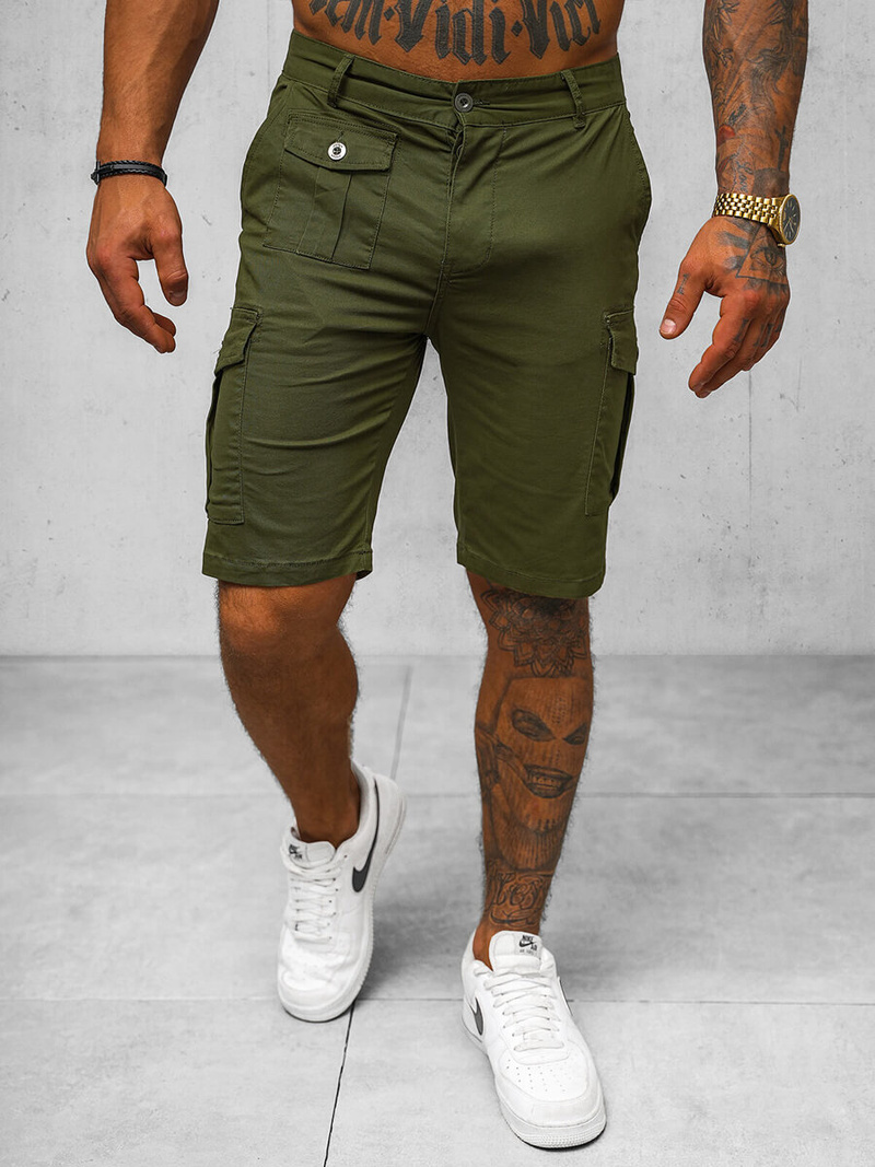 Herren Chino Shorts Grün OZONEE NB/MP0188MV