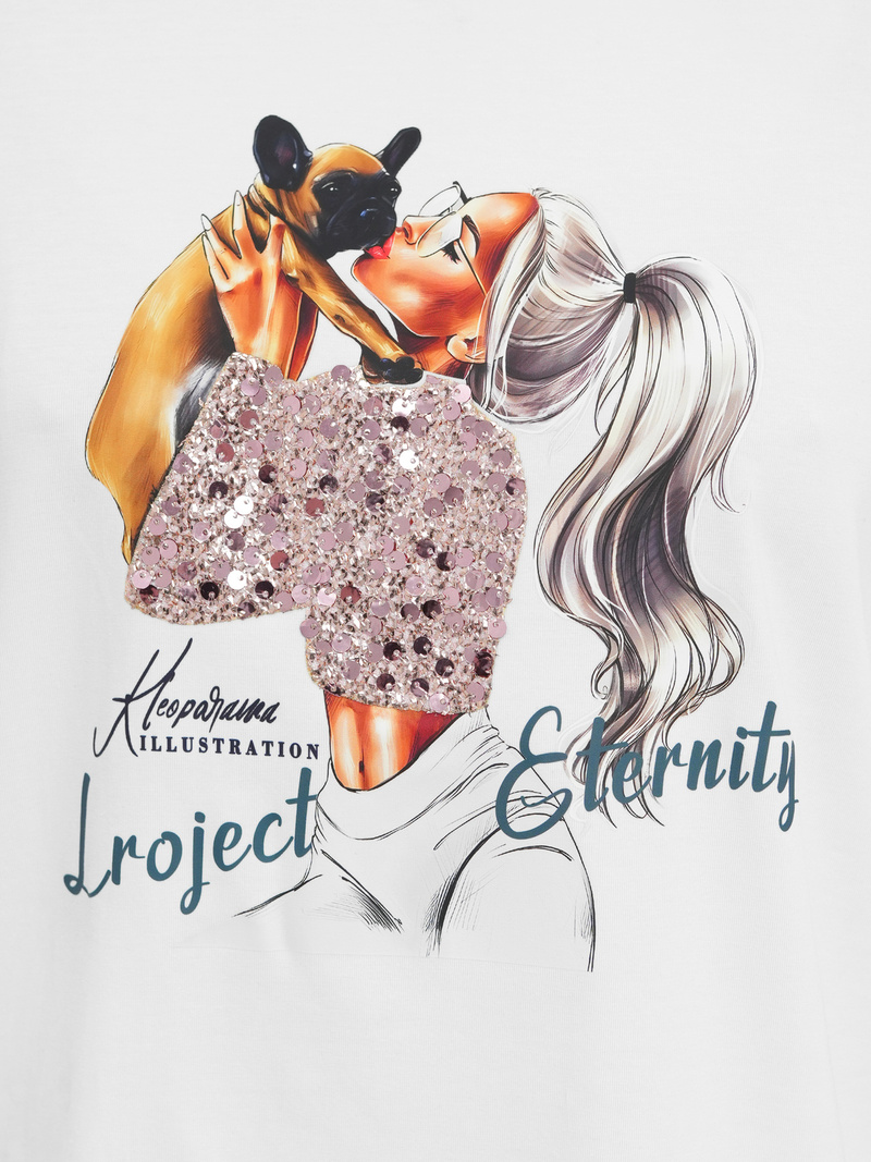 Damen T-Shirt Weiß OZONEE JS/95T2575/1