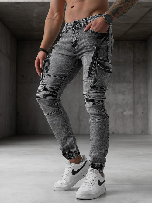 Herren Jeanshose Anthrazit OZONEE O/E10017