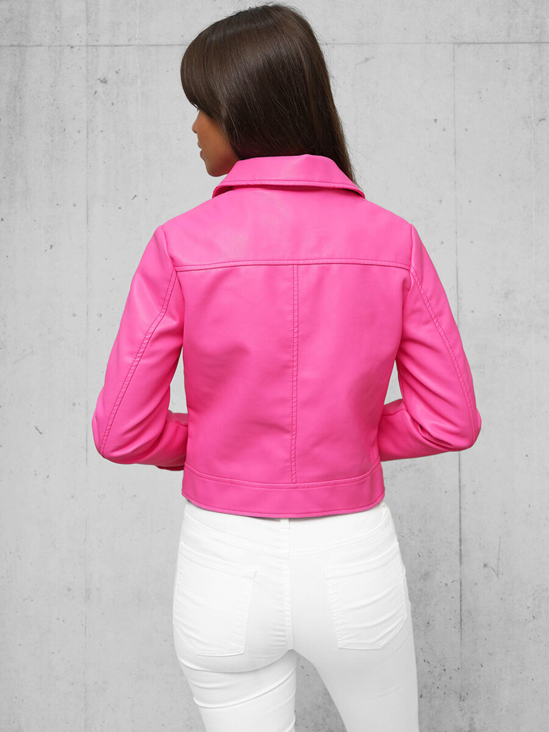 Damen Lederjacke Rosa OZONEE O/G117Z