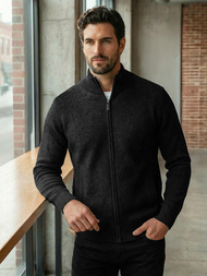 Herren Pullover Schwarz OZONEE JS/59B3611/3