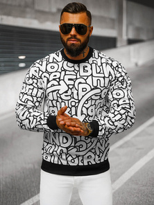 Herren Sweatshirt Weiß OZONEE JS/8B1137/1