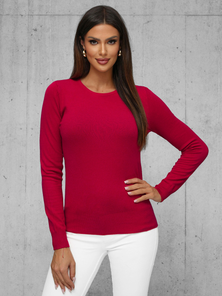 Damen Pullover Weinrot OZONEE JS/8005/5