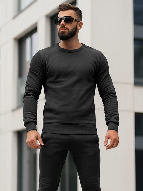 Herren Sportanzug Schwarz OZONEE JS/68C10380/3Z