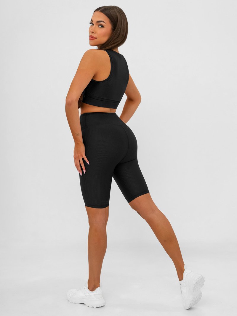 Damen Kurze Leggings Schwarz JS/17K597/3