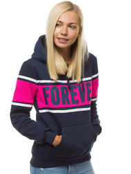 Damen Kapuzenpullover Dunkelblau OZONEE JS/KSW2004