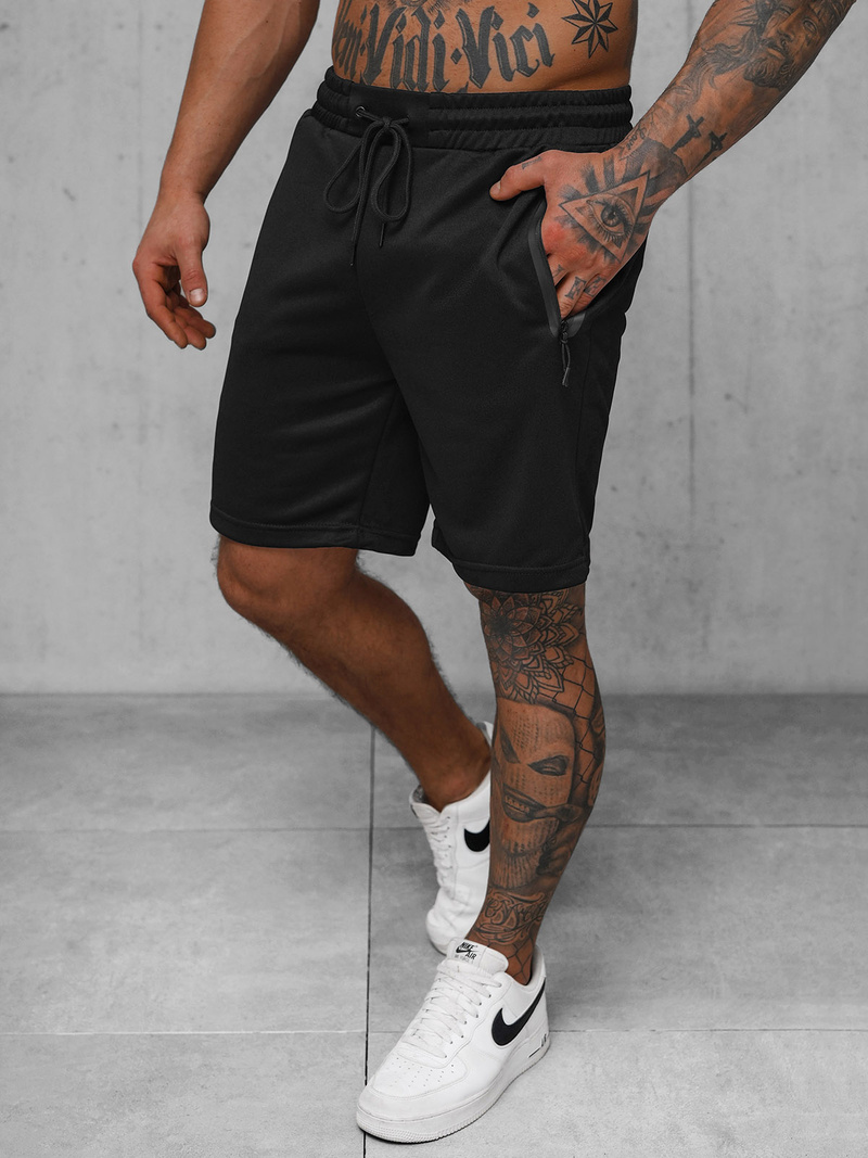 Herren Sportshorts Schwarz OZONEE JS/17K532/3