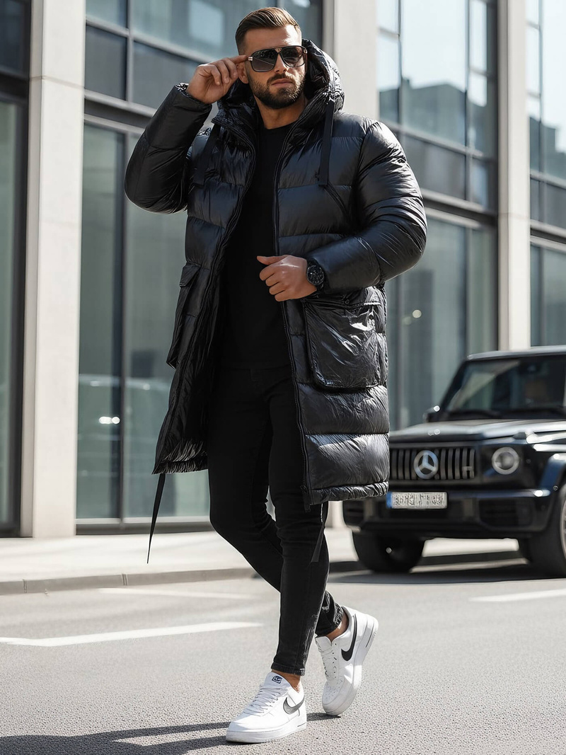 Herren Winterjacke Schwarz OZONEE O/M3205Z