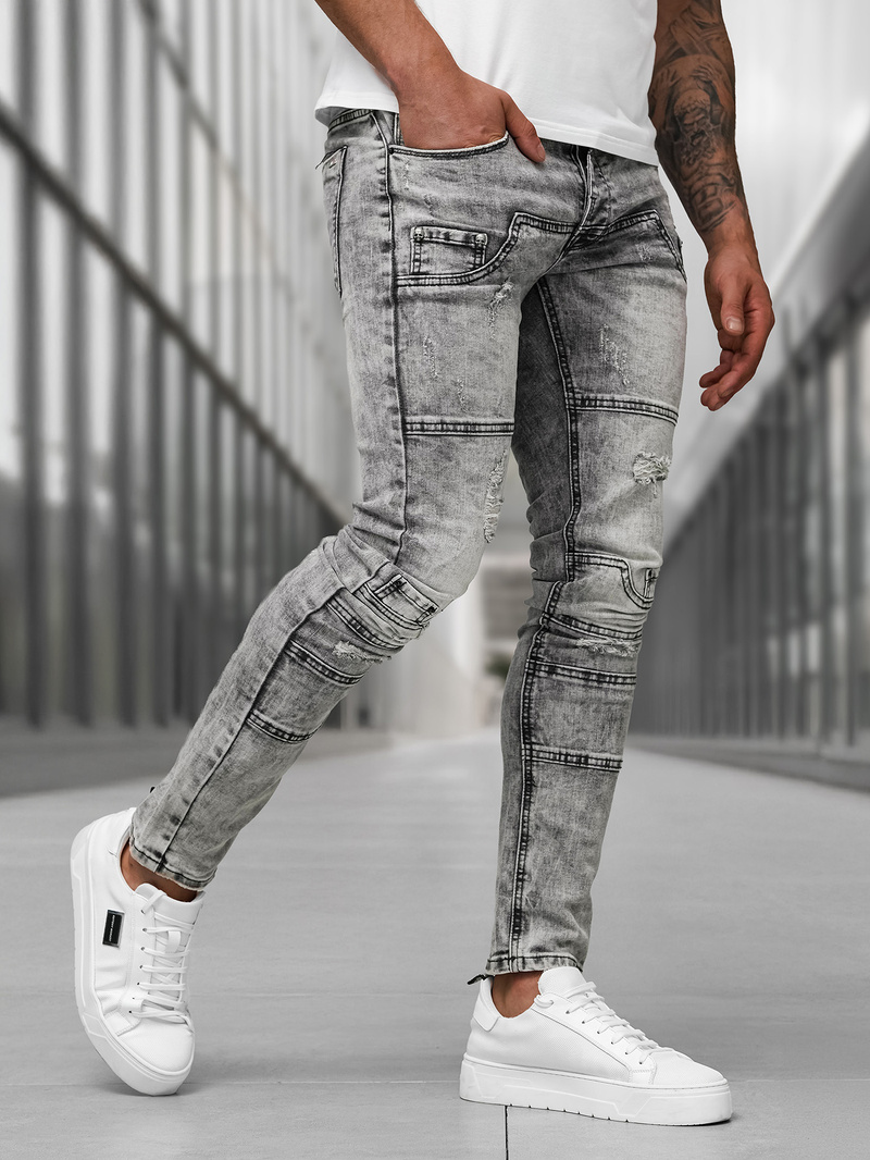 Herren Jeanshose Anthrazit OZONEE NB/MP0163NZ