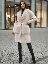 Damen Mantel Beige OZONEE JS/53M5200/155Z