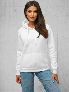 Damen Kapuzenpullover Weiß OZONEE JS/W02Z