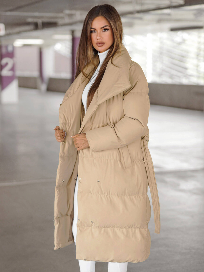 Damen Jacke Beige OZONEE JS/M737/62Z