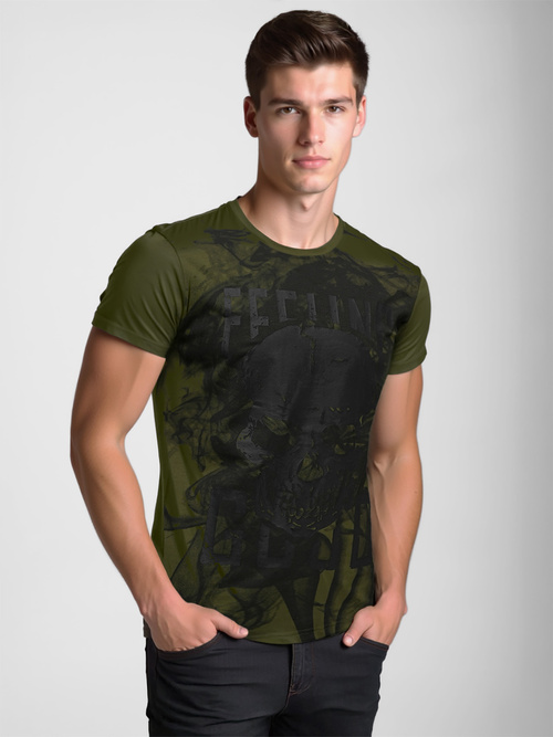 Herren T-shirt Grün OZONEE O/T126/29Z