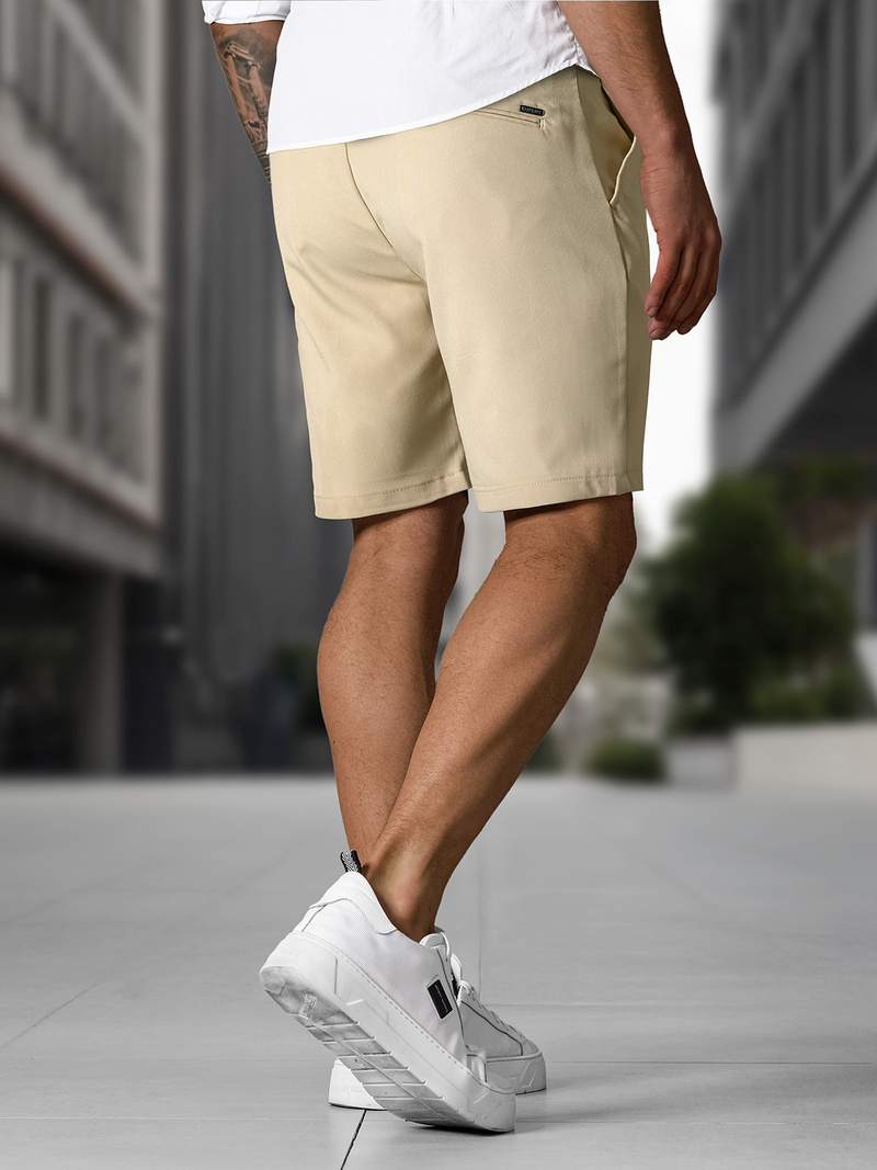 Herren Chino Shorts Beige OZONEE DJ/4400