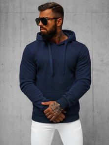 Herren Kapuzenpullover Dunkelblau OZONEE JS/2009Z