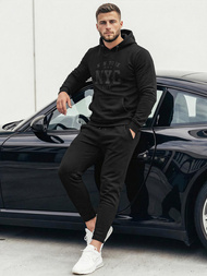 Herren Kapuzenpullover Schwarz OZONEE JS/8B1971/3