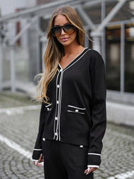 Zweiteiliges Trainingsanzug-Set Schwarz OZONEE JS/26C8802/3