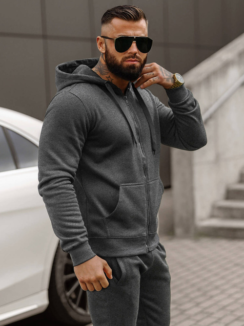 Herren Sportanzug Anthrazit OZONEE JS/68C10386/5Z