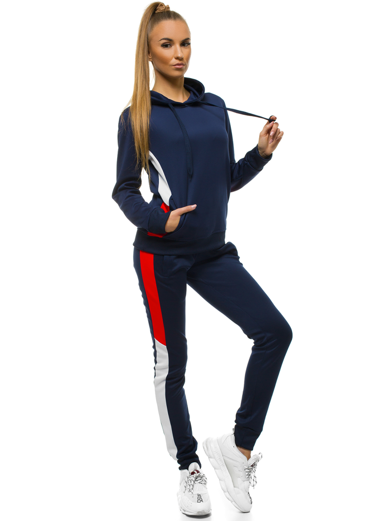 Damen Kapuzenpullover Marineblau OZONEE JS/JK88125/25