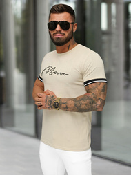 Herren T-shirt Beige OZONEE O/QS11628